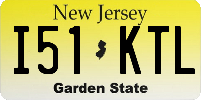 NJ license plate I51KTL