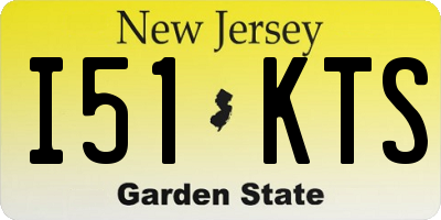 NJ license plate I51KTS