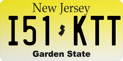NJ license plate I51KTT
