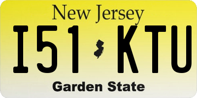 NJ license plate I51KTU