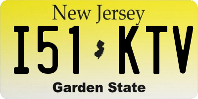 NJ license plate I51KTV