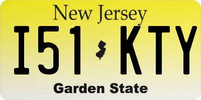 NJ license plate I51KTY