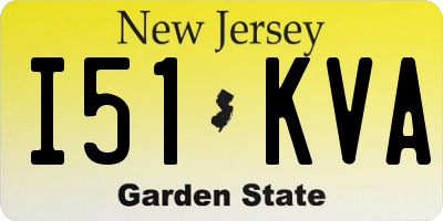 NJ license plate I51KVA