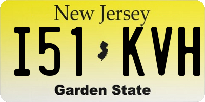 NJ license plate I51KVH