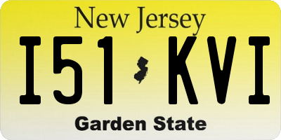 NJ license plate I51KVI
