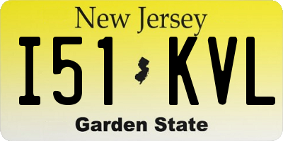 NJ license plate I51KVL