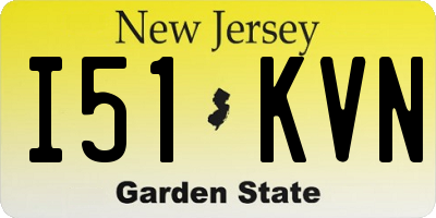 NJ license plate I51KVN