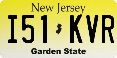 NJ license plate I51KVR