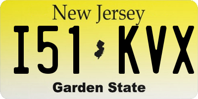 NJ license plate I51KVX
