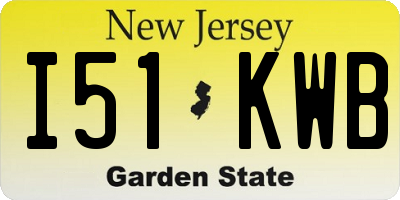 NJ license plate I51KWB