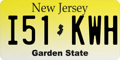 NJ license plate I51KWH