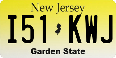 NJ license plate I51KWJ