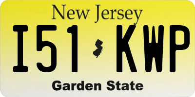 NJ license plate I51KWP