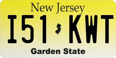 NJ license plate I51KWT