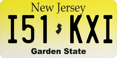 NJ license plate I51KXI