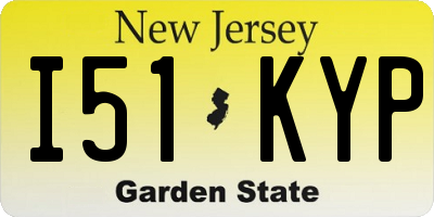 NJ license plate I51KYP