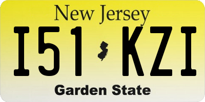 NJ license plate I51KZI