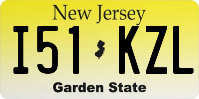 NJ license plate I51KZL