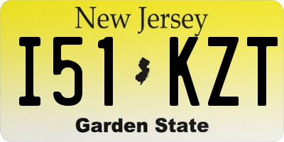 NJ license plate I51KZT