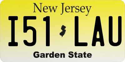 NJ license plate I51LAU