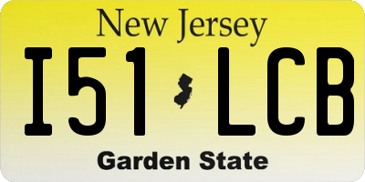 NJ license plate I51LCB