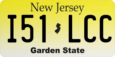 NJ license plate I51LCC