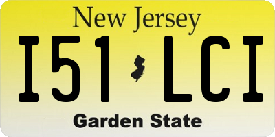 NJ license plate I51LCI