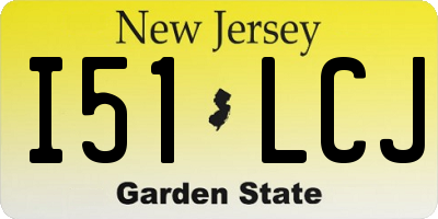 NJ license plate I51LCJ