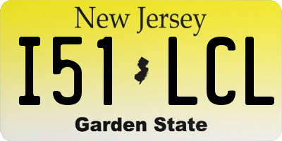 NJ license plate I51LCL