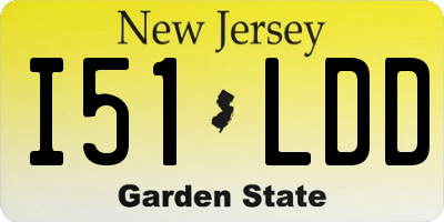 NJ license plate I51LDD
