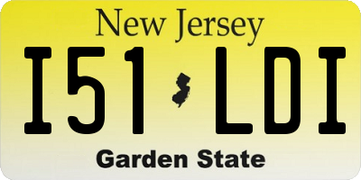 NJ license plate I51LDI