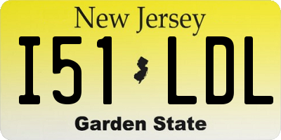 NJ license plate I51LDL