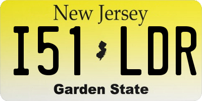 NJ license plate I51LDR