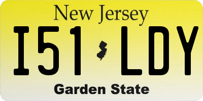 NJ license plate I51LDY