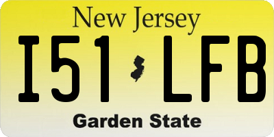 NJ license plate I51LFB