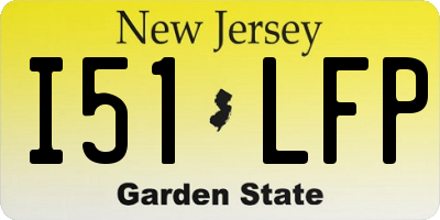 NJ license plate I51LFP