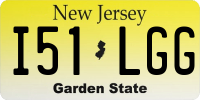 NJ license plate I51LGG