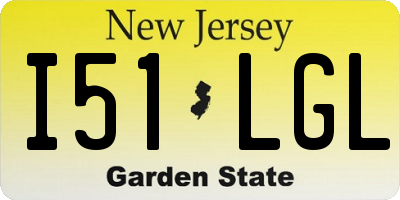 NJ license plate I51LGL