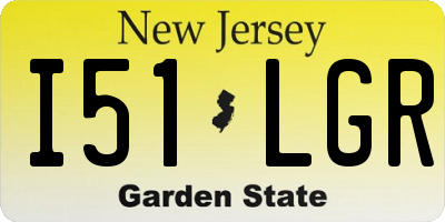 NJ license plate I51LGR