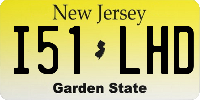 NJ license plate I51LHD