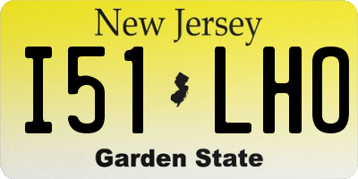 NJ license plate I51LHO