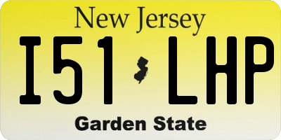 NJ license plate I51LHP