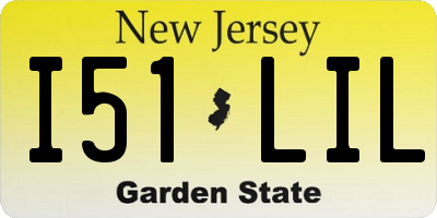 NJ license plate I51LIL