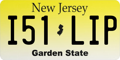 NJ license plate I51LIP