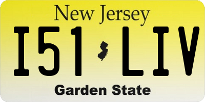 NJ license plate I51LIV