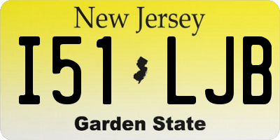 NJ license plate I51LJB