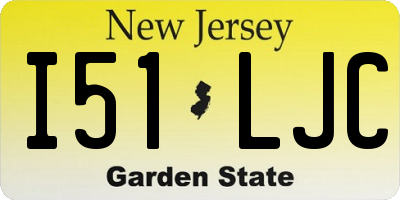 NJ license plate I51LJC