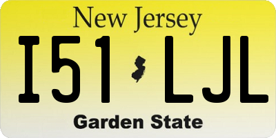 NJ license plate I51LJL