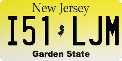 NJ license plate I51LJM