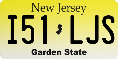 NJ license plate I51LJS